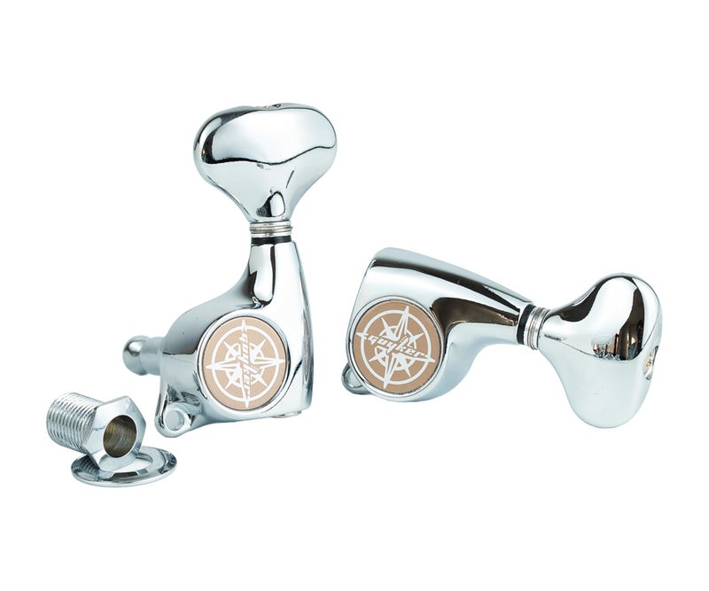 Guyker Guitar Machine Heads (3L + 3R) â€“ 1:21 Sealed Tuning Key Pegs Tuners Set Replacement for ST TL SG Style Electric or Acoustic Guitars â€“ Chrome - Image 3